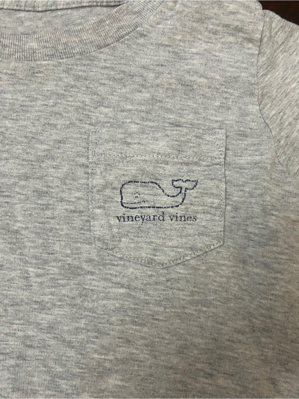Vineyard Vines Gray Long Sleeve Pocket Tee 2T Whale Logo Shirt